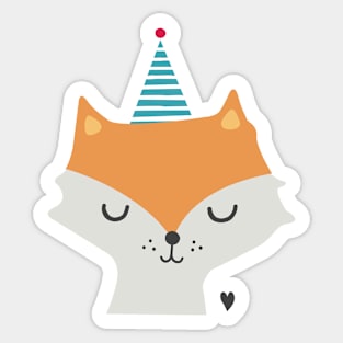 party fox Sticker